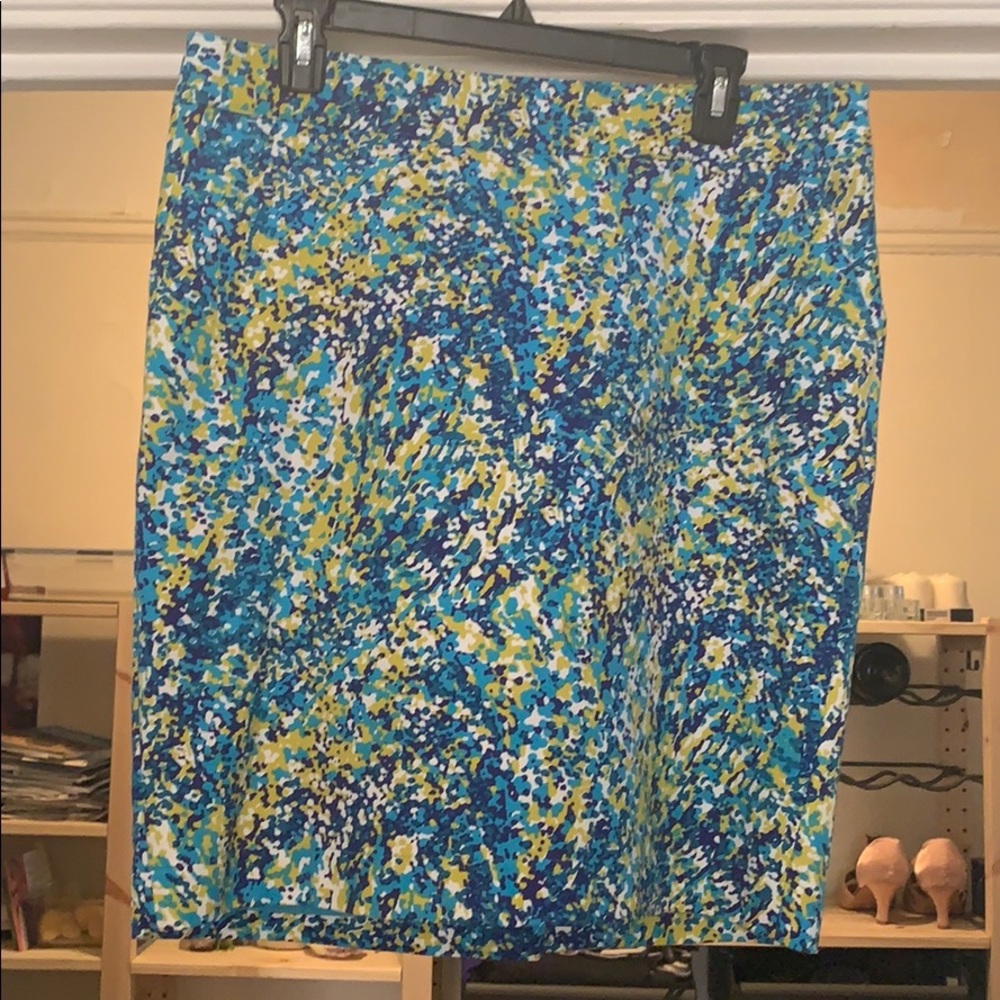 Pencil Splatter Pattern Skirt w/ Pockets